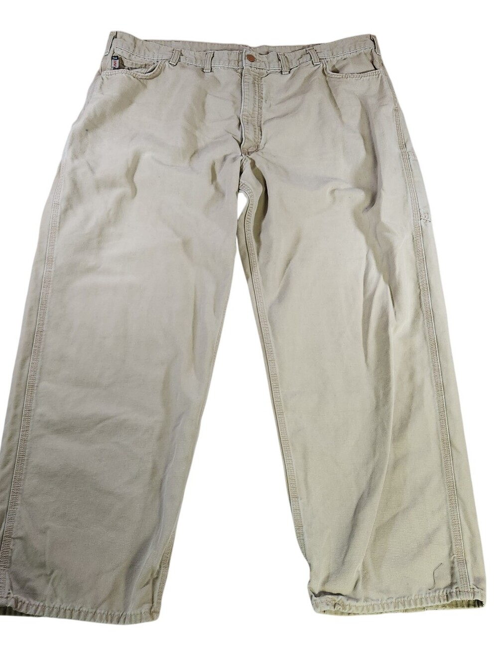 Carhartt FR Mens 44x30 Tan Khaki Beige Fire Resistant CAT 2 Work Pants Workwear